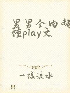 男男全肉超污各种play文