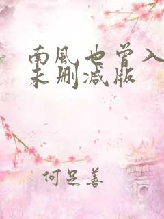 南风也曾入我怀未删减版