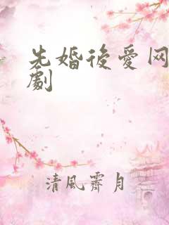 先婚后爱网络短剧