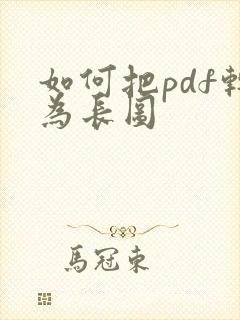 如何把pdf转为长图