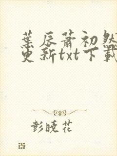 叶辰萧初然最快更新txt下载