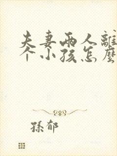夫妻两人离婚两个小孩怎么判?