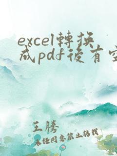 excel转换成pdf后有空白页