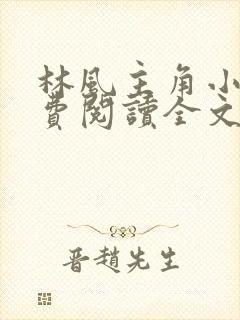 林风主角小说免费阅读全文无弹窗