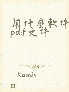 用什么软件扫描pdf文件