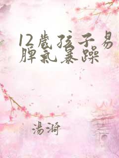 12岁孩子易怒脾气暴躁