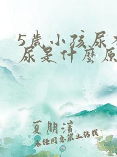 5岁小孩尿不出尿是什么原因