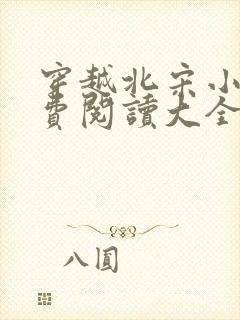 穿越北宋小说免费阅读大全