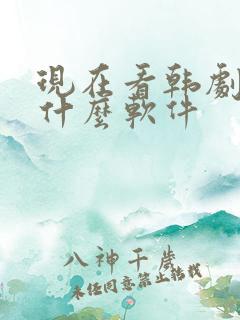 现在看韩剧都用什么软件