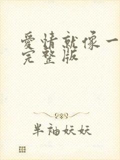爱情就像一场梦完整版