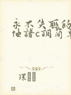 永不失联的爱吉他谱c调简单版