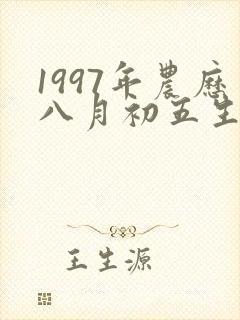 1997年农历八月初五生辰八字