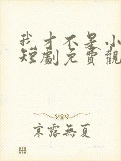 我才不是小可怜短剧免费观看