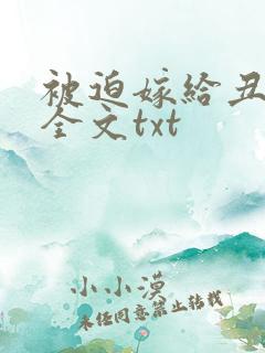 被迫嫁给丑夫后全文txt