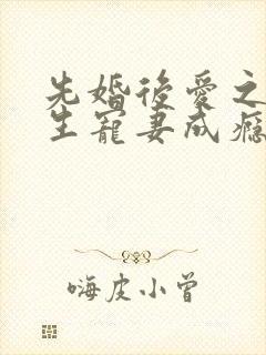 先婚后爱之顾先生宠妻成瘾