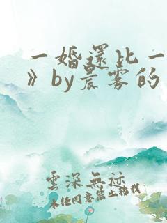一婚还比一婚高》by晨雾的光
