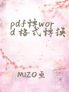 pdf转word 格式转换器免费版