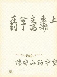 在公交车上被摸到了高潮