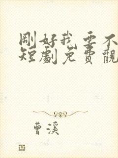 刚好我要不爱你短剧免费观看
