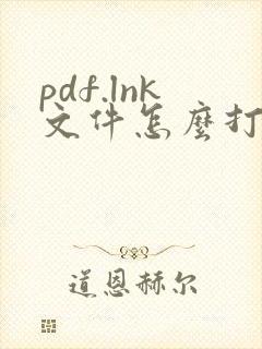 pdf.lnk文件怎么打开