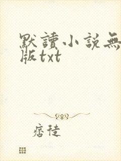 默读小说无删减版txt