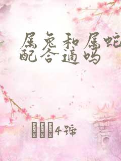 属兔和属蛇的婚配合适吗