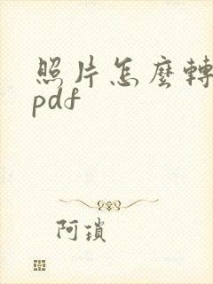 照片怎么转化成pdf
