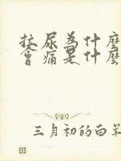 拉尿为什么尿道会痛是什么引起的