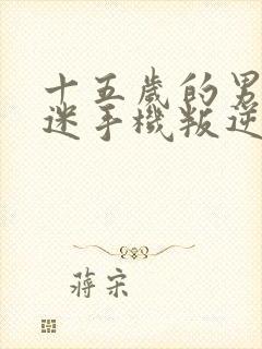 十五岁的男孩沉迷手机叛逆