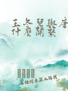 王冬儿与唐舞桐什么关系