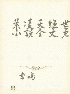 叶凌天绝世天骄小说全文免费阅读