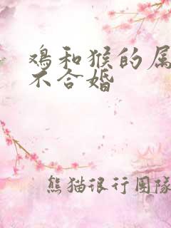 鸡和猴的属相合不合婚