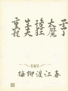 重生后太子妃成宠夫狂魔了 小说