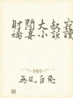 财阀大叔宠坏小娇妻小说读