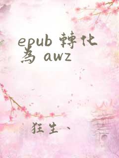 epub 转化为 awz