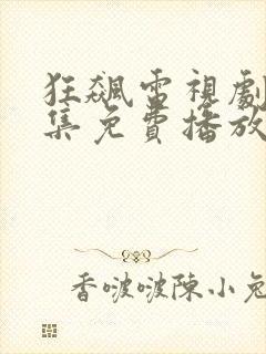 狂飙电视剧36集免费播放