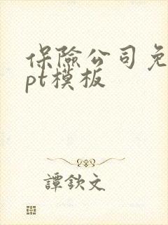 保险公司免费ppt模板