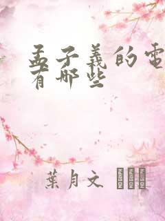 孟子义的电视剧有哪些