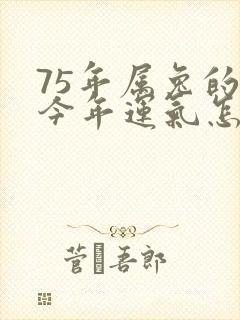 75年属兔的人今年运气怎么样