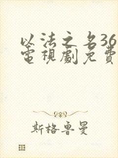 以法之名36集电视剧免费播放