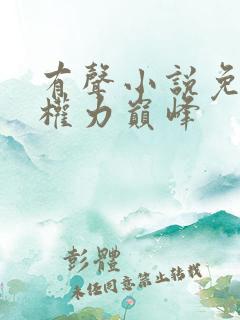 有声小说免费听权力巅峰