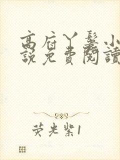 高府丫鬟小说小说免费阅读无弹窗