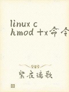 linux chmod +x命令详解