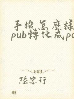 手机怎么样把epub转化成pdf