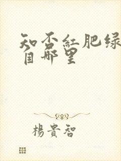 知否红肥绿瘦出自哪里