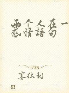 两个人在一起的感情语句