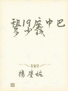 租19座中巴车多少钱