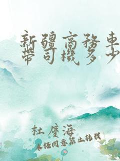 新疆商务车包车带司机多少钱一天