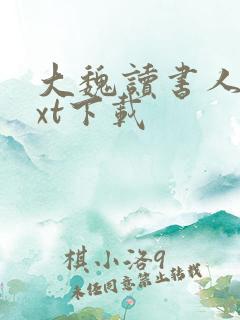 大魏读书人 txt下载