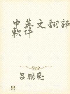 中英文翻译对话软件